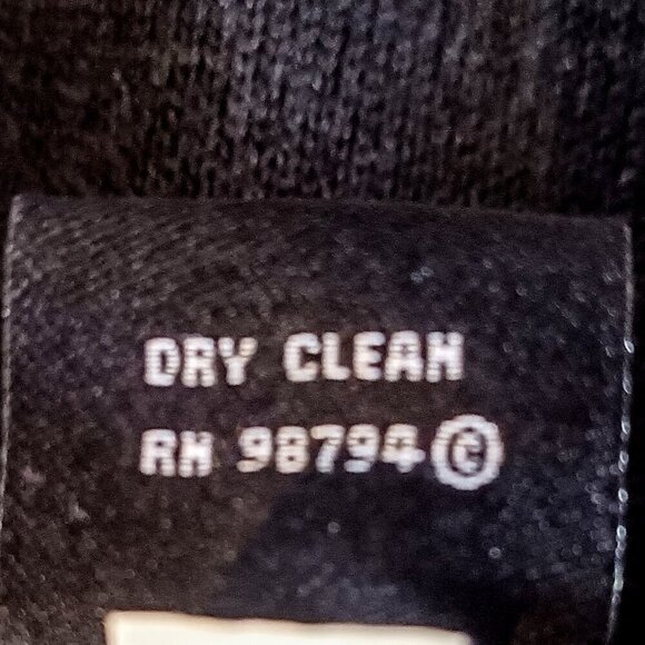 Lemmie for Nina Leonard Black Wool Ivory Trim Pullover Sweater - Picture 4 of 4